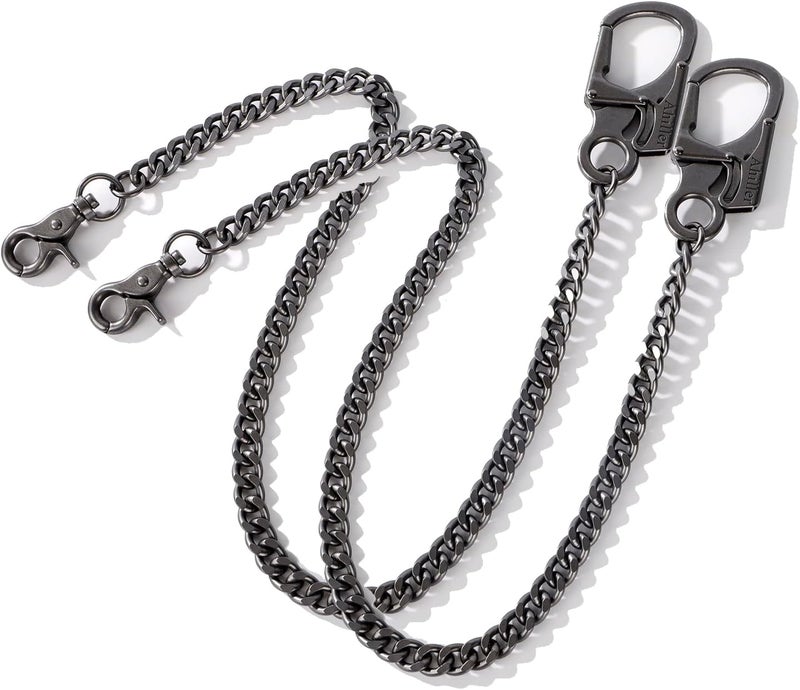 Ahiller Biker Wallet Chain, Heavy Duty Pocket Chain with Round Clasp, Men Chains for Keys, Jeans, Pants, Purse and Handbag - Image 1
